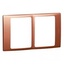Legrand - 281976 - Mallia™ Plate 2x 1-Gang Copper.