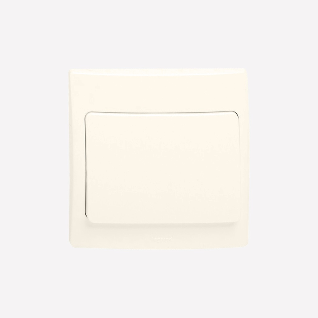 Legrand - 283200 - Mallia Single pole switch - 1 gang - 1 way - 10 AX - Pearl