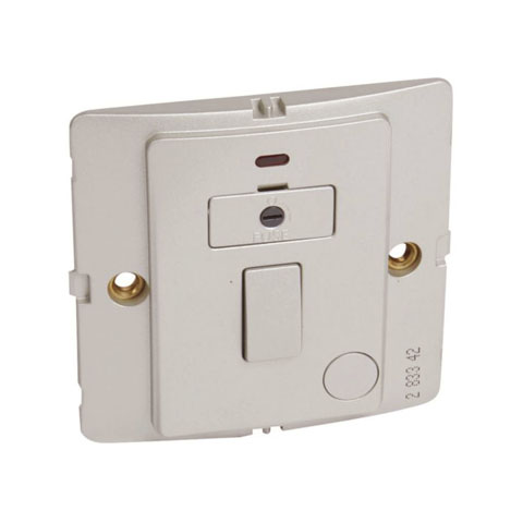 Legrand - 283342 - Mallia™ Fused Connection Unit + Switch + Red LED 13A Pearl.