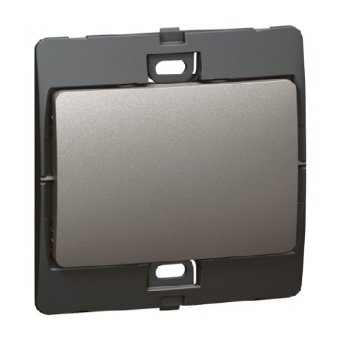 Legrand - 283400 - Mallia™ Single pole switch 1-Gang 1-Way 10A 250V Dark Silver.
