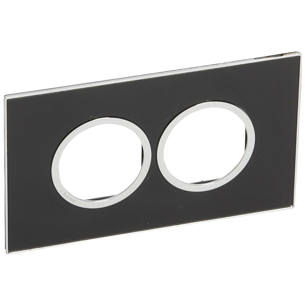 Legrand - 575553 - Arteor™ Plate British Standard Round 4 Module Mirror Black.