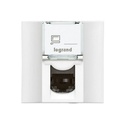 Legrand - 572331 - Arteor™ Cat6 Socket UTP 2 Module RJ45 Rear pluggable White.
