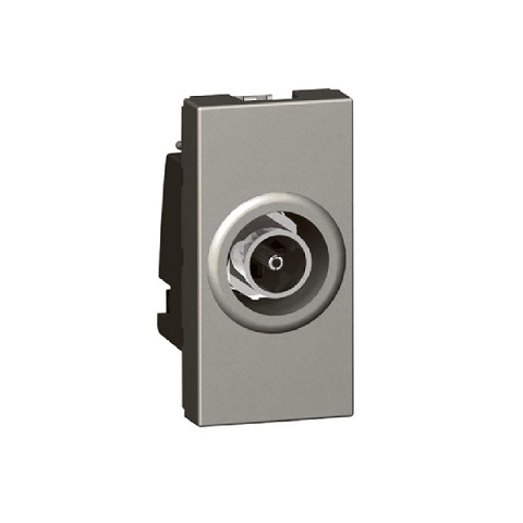 Legrand - 572663 - Arteor™ Single TV "F" type star socket 1 Module Magnesium.