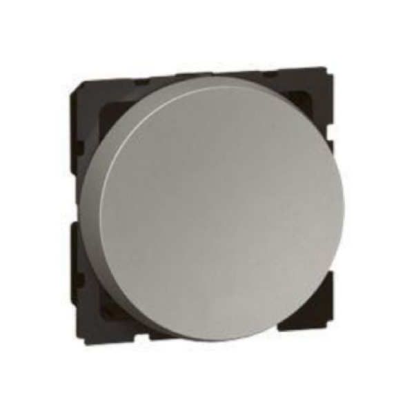 Legrand - 573150 - Arteor Push Button 1-Way Round 6A 2 Module Magnesium.
