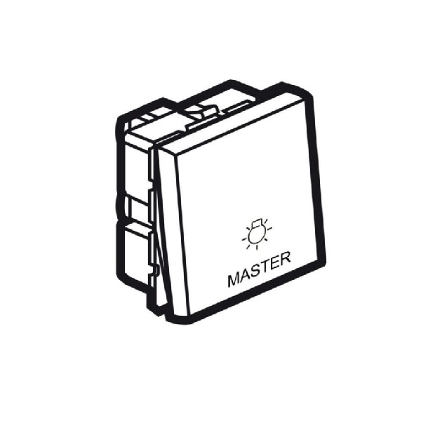 Legrand - 573784 - Arteor 2-Way Double Pole Lighting Control Master Switch Square 20A 2 Module Magnesium.