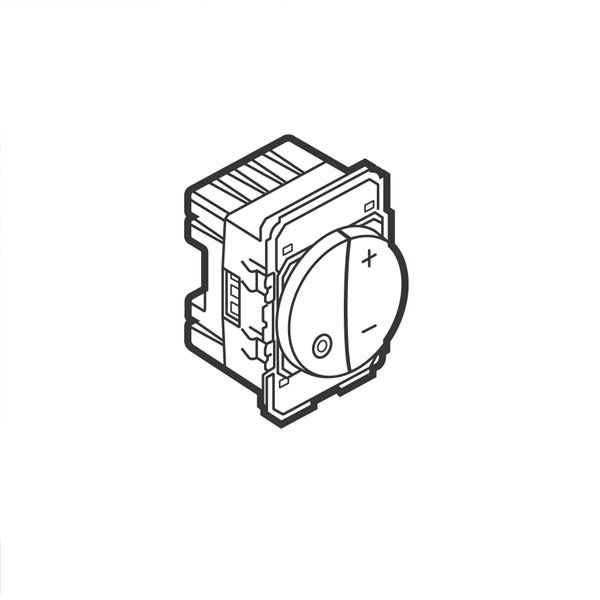 Legrand - 574305 - Arteor™ Push Button Dimmer w/o Neutral 600W 2 Module White.