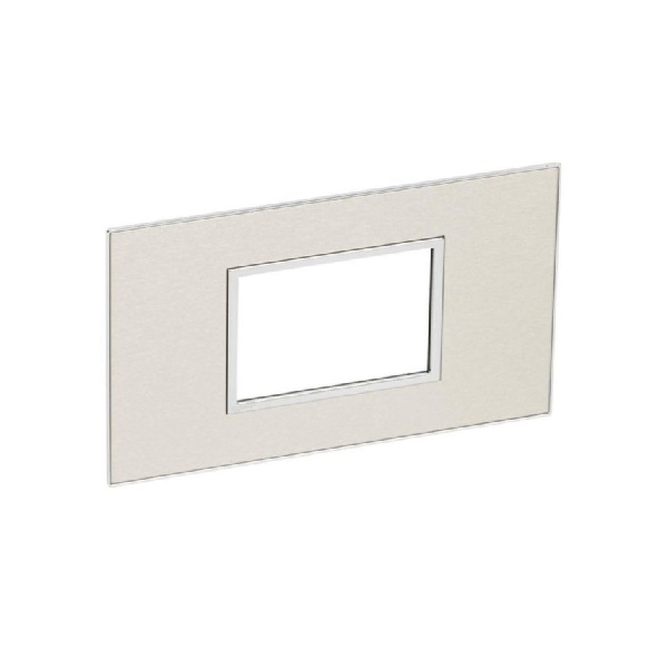 Legrand - 575076 - Arteor™ Plate British Standard square 3 Module 2-Gang Stainless style.