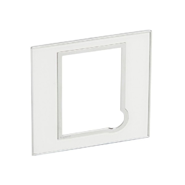 Legrand - 575124 - Arteor™ Plate British Standard square for fused connection unit Mirror White.