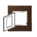 Legrand - 575125 - Arteor™ Plate British Standard Square for 13A Fused Connection Unit Neutral Wood Wenge.