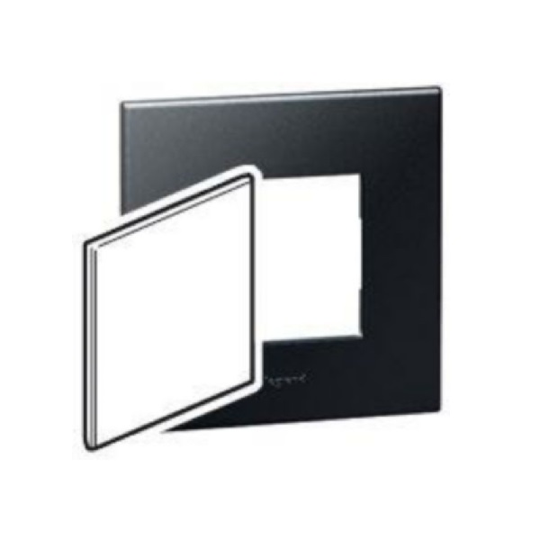 Legrand - 575132 - Arteor™ British Standard blanking Cover Plate for 1-Gang box Graphite.