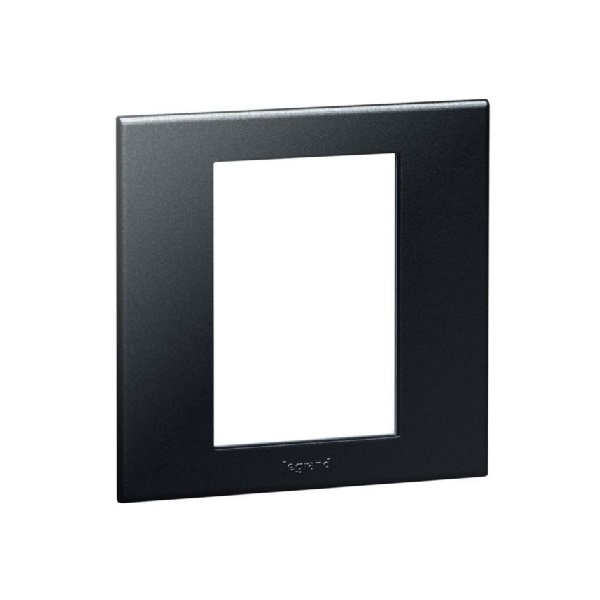 Legrand - 575162 - Arteor™ British Standard Plate square 3 Module 1-Gang Graphite.