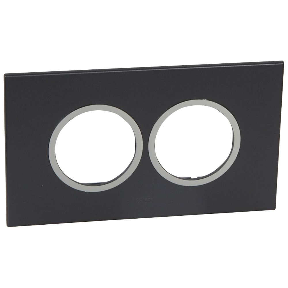 Legrand - 575552 - Arteor™ Plate British Standard Round 4 Module Graphite.