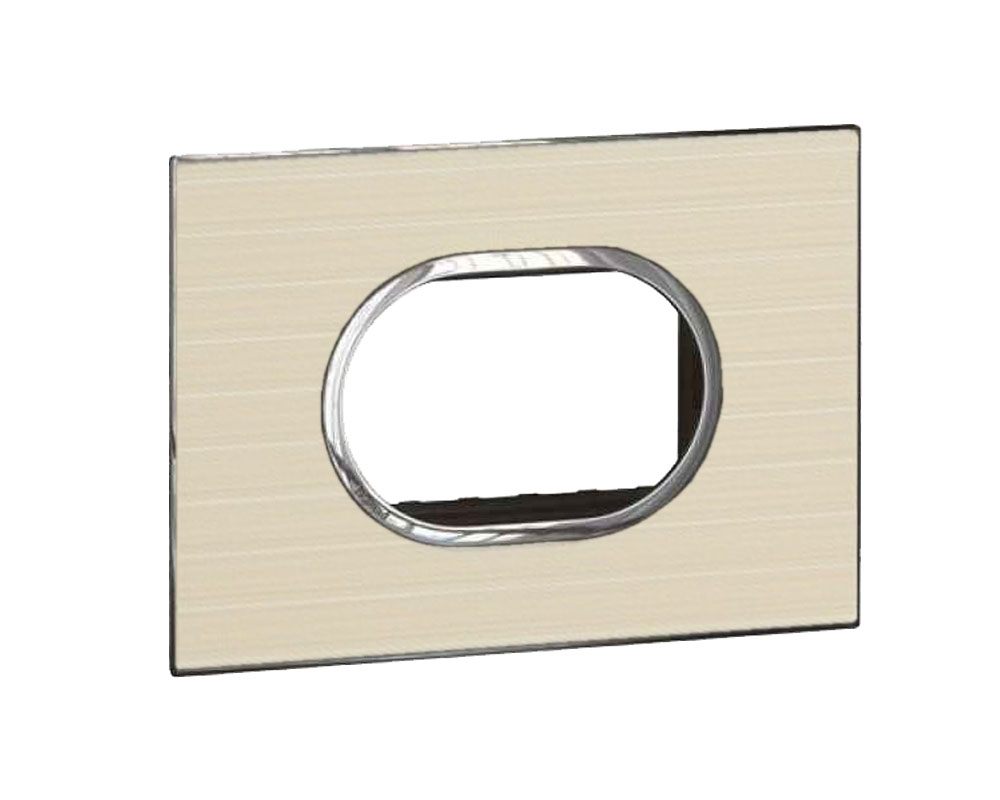 Legrand - 576151 - Arteor™ Plate British Standard Round 3 Module 2-Gang Graphic Casual.