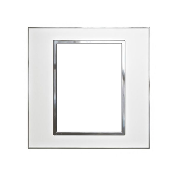 Legrand - 576484 - Arteor™ Plate Italian / US Standard Square for Video display internal unit 2.5" Mirror White.