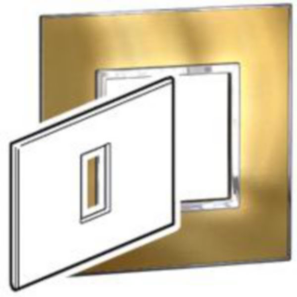 Legrand - 614410 - Cover plate 1-Gang Gold brass.
