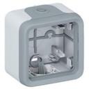 Legrand - 69651 - Plexo™ IP55 Surface Mount box 1-Gang w/ membrane Glands Grey.