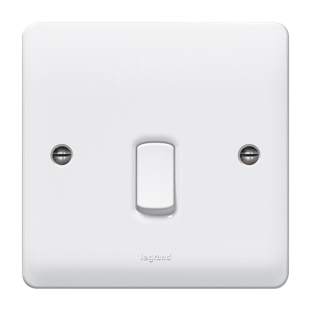 Legrand - 730012 - Synergy™ - Double pole switch - Double pole + indicator - 20 A 250 V~ - White