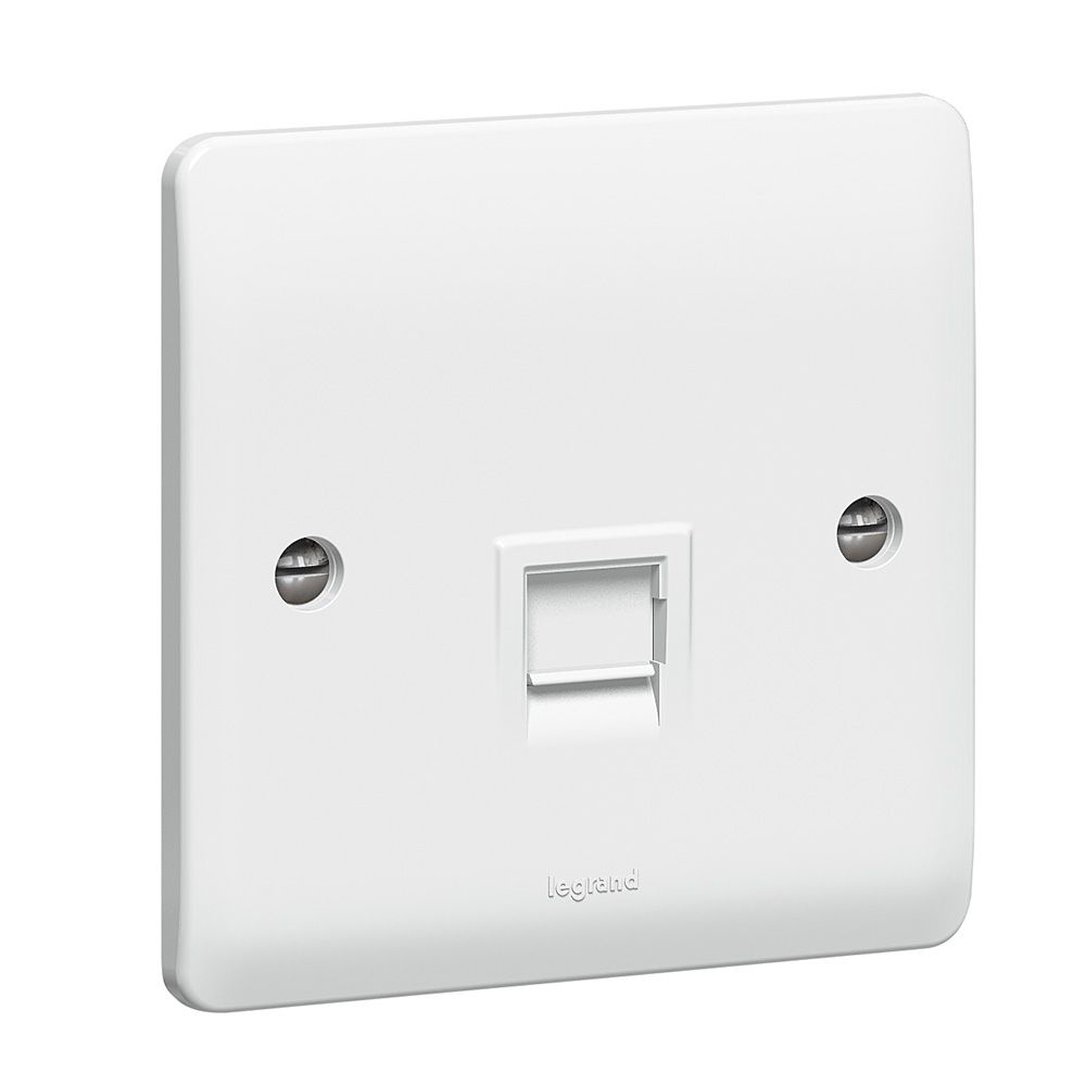 Legrand - 730054 - Synergy™ - Telephone socket - RJ 11/RJ 12 - single - White