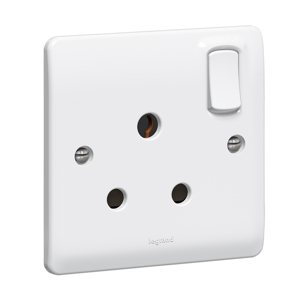 Legrand - 730089 - Synergy™ - Socket outlet - 1 gang switched - 15 A 250 V~ - White