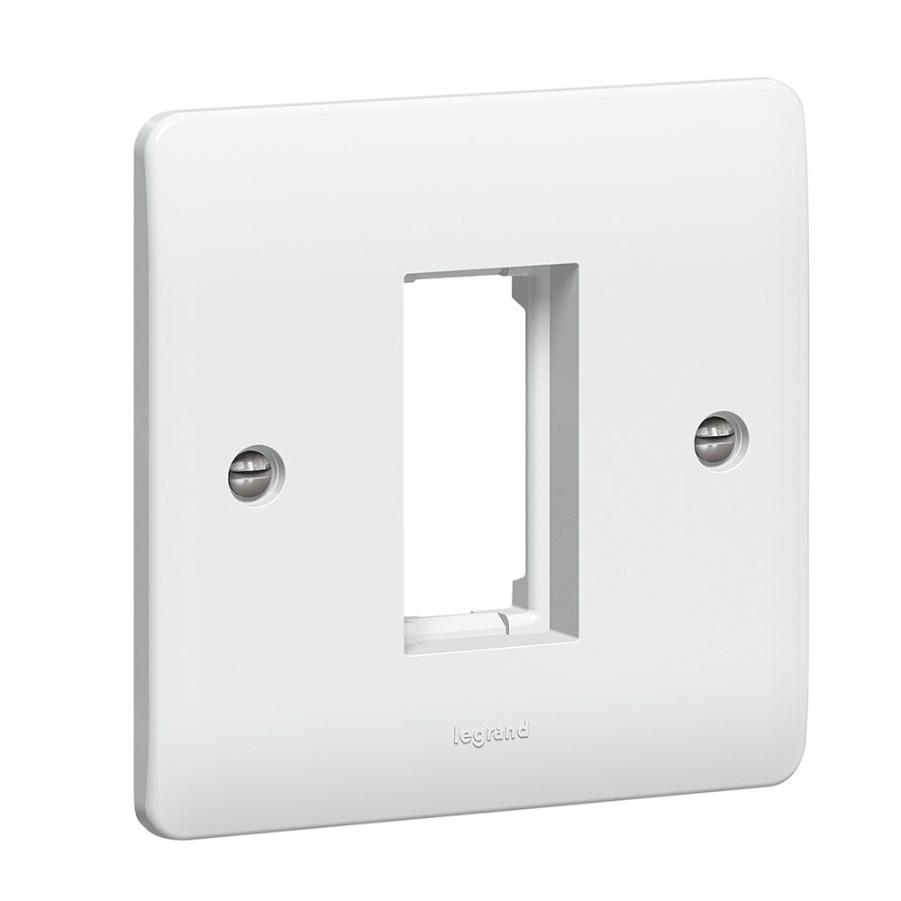Legrand - 730091 - Synergy™ Carrier plate for 1 Mosaic module - 1 gang - White