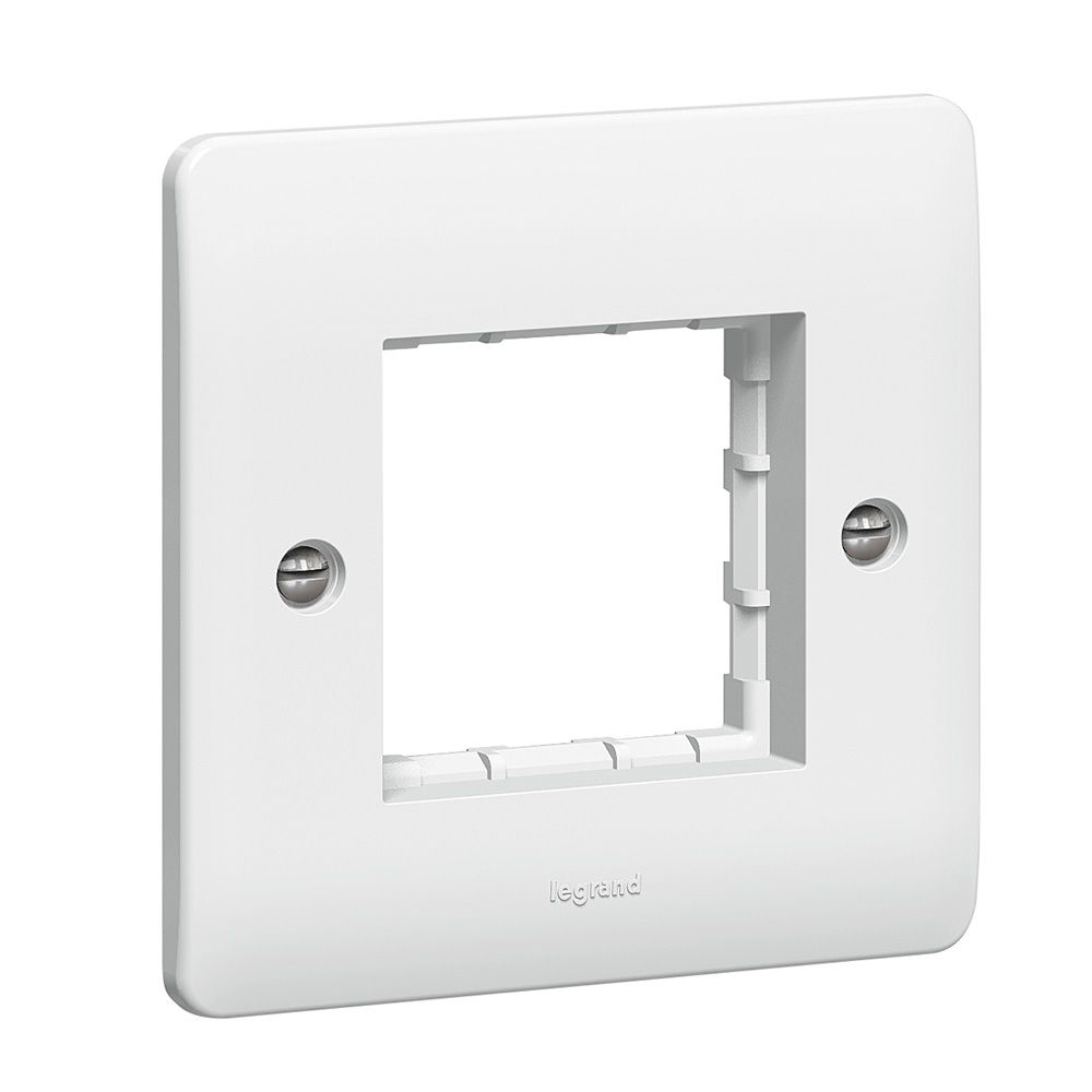 Legrand - 730092 - Synergy™ - Carrier plate - for 2 Mosaic modules - 1 gang - White