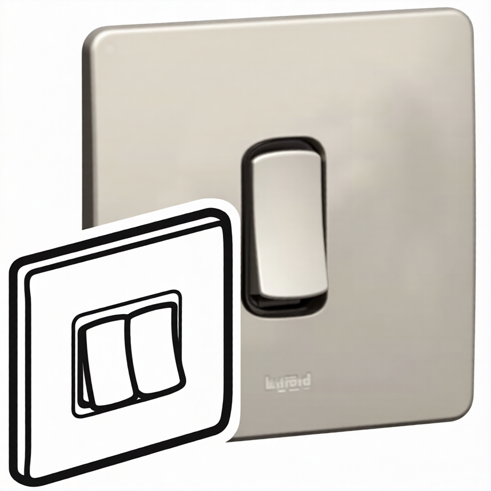 Legrand - 731202 - 10 AX SWT 2X2 WAY MN