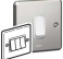 Legrand - 733133 - 1P switch Synergy - 3 gang - 2 way - 20 AX - 250 V - brushed stainless steel