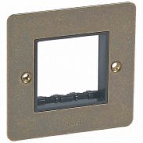Legrand - 734292 - Synergy Carrier Plate 1-Gang 2-Module -Antique Brass.