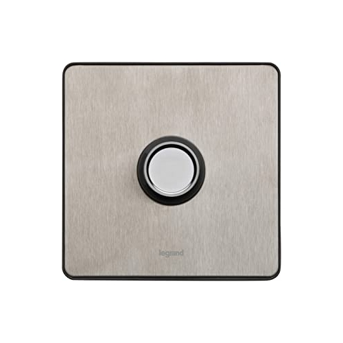 Legrand - 734646 - Synergy Dimmer Switch 1-Gang 2-Way 400W 50/60H Brushed Stainless Steel.