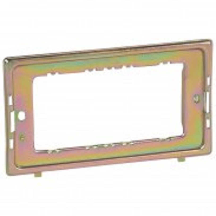 Legrand - 735482 - Yoke 3/4MOD 2-Gang Clip - silver.