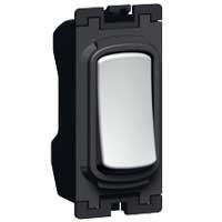 Legrand - 739508 - Synergy 10A Single pole switch 1-Gang 2-Way Ms An - Modern Silver.