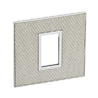 Legrand - 576107 - Arteor™ Plate British Standard square 1 Module 1-Gang Woven Metal.