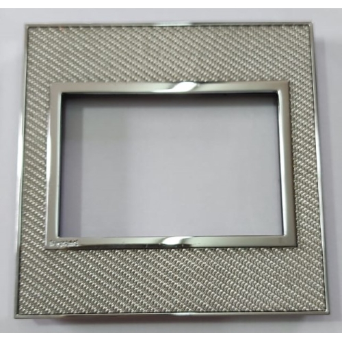 Legrand - 576187 - ARTEOR PLATE FOR 3 MODULES 1 GANG WOVEN METAL