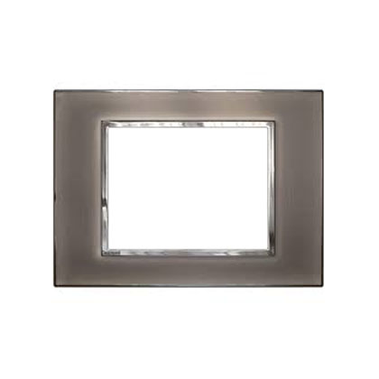 Legrand - 576165 - Arteor™ Plate British Standard square 3 Module 2-Gang Mirror Taupe.