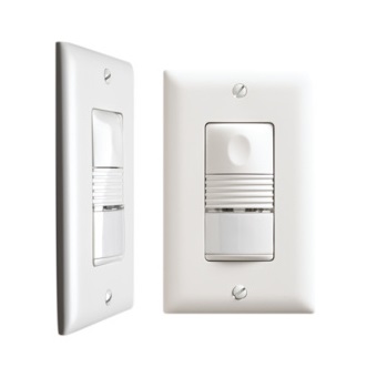 Legrand - PW-100-W-XP - PIR Wall Mount Switch Occupancy Sensor, 120/277V, 800/1200 Watt, 50/60Hz, White.