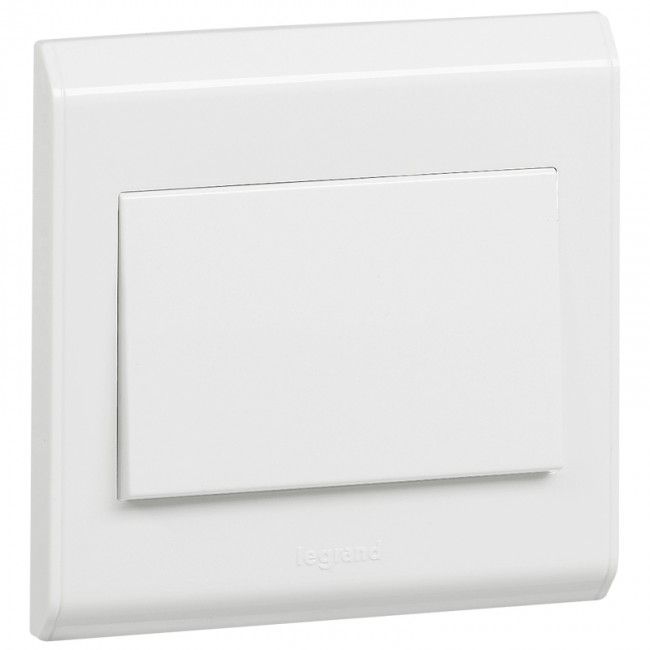 Legrand - 617000 - Single pole switch Belanko - 1 gang - 1-way - 10 AX 250 V~ - large rocker