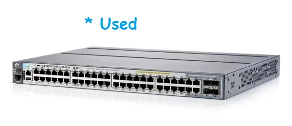 HPE Aruba - J9729A *Used - 2920-48G-POE+ Network Switch, 44-Port 10/100/1000 RJ45 PoE+, 4-Port RJ45/SFP (Dual-personality), 370W PoE.
