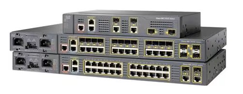 Cisco - ME-3400E-24TS-M *Used - Switch 24-Port Ethernet 10/100, 2-Port dual-purpose (10/100/1000 & SFP) uplinks, and 2-slots for field-replaceable modular power supply & fan unit.