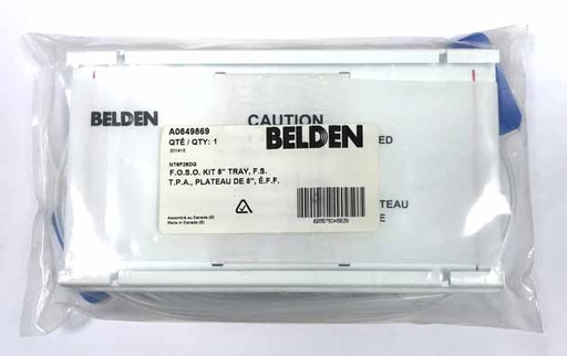 [A0649869] Belden - A0649869 - FO SPLICE ORGANIZER KIT FOR FIBER, NO SLEEVES, 8 INCH TRAY (FOR FIBER EXPRESS PATCH PANEL).