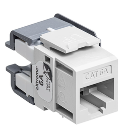 [6110G-RW6] Leviton - 6110G-RW6 - eXtreme CAT6A QuickPort Jack, Channel-Rated, 10G, White.