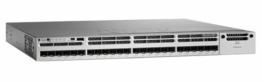 [WS-C3850-24XS-S] CISCO - WS-C3850-24XS-S - Catalyst 3850 24-Port Stackable 10G Fiber Switch IP Base, 24 x SFP+ Ethernet ports, with 715WAC power supply. (Incl. C3850-NM-4-10G, CAB-TA-UK, STACK-T1-50CM, CAB-SPWR-30CM, PWR-C1-715WAC & S3850UK9-163)
