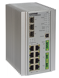 [CNGE11FX3TX8MSPOE] Comnet - CNGE11FX3TX8MSPOE - Hardened Industrial Switch 11-Port Managed L2+ Gigabit PoE, 2-P SFP (100/1000/2500), 1-P SFP (100/1000), 8-P RJ45 (10/100/1000) PoE 802.3at 30Watt. *PSU not included.