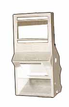 [309148] Datwyler Cables - 309148 - unilan® Bezel Adapter UK Style 25x50mm Angled Keystone, White.