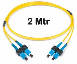 [421112] Datwyler Cables - 421112 - ‎FO Patch Cord SCD:SCD SM, 2 Mtrs, Oval, LS0H, Yellow.