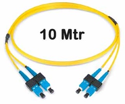 [421120] Datwyler Cables - 421120 - ‎FO Patch Cord SCD:SCD SM, 10 Mtrs, Oval, LS0H, Yellow.