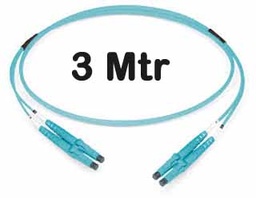 [423333] Datwyler Cables - 423333 - ‎FO Patch Cord LC:LC MM OM3, 3 Mtrs, Oval, LS0H, Turquoise.