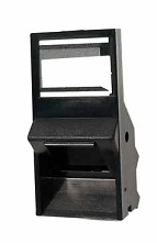 [309147] Datwyler Cables - 309147 - unilan® Bezel Adapter UK Style 25x50mm Angled Keystone, Black.