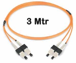 [421153] Datwyler Cables - 421153 - ‎FO Patch Cord SCD:SCD MM OM2, 3 Mtrs, Oval, LS0H, Orange.