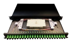 [4001137] Datwyler Cables - 4001137 - FO Patch Panel 12-Port, 6 x LCD(APC) SM OS2 G657.A2 Fully Loaded.