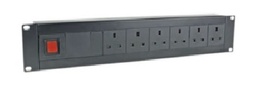 [4001163] Datwyler Cables - 4001163 - 6-Way PDU 13 A normal /alu materials UK type.